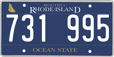 RI license plate 731995