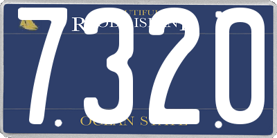 RI license plate 7320