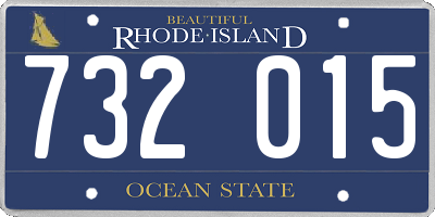 RI license plate 732015