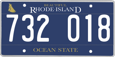 RI license plate 732018