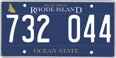 RI license plate 732044