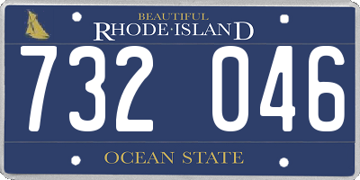 RI license plate 732046