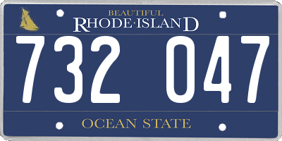RI license plate 732047