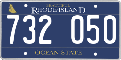 RI license plate 732050