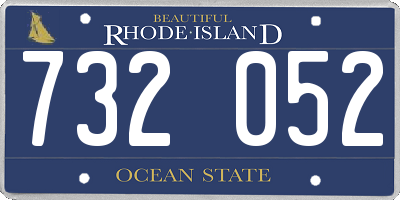 RI license plate 732052