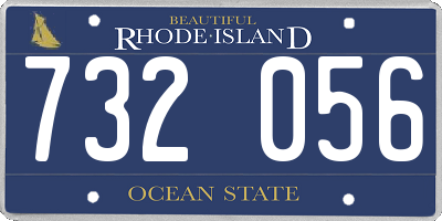 RI license plate 732056