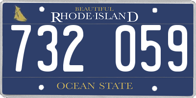 RI license plate 732059