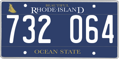 RI license plate 732064