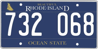 RI license plate 732068
