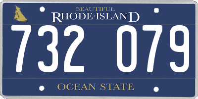 RI license plate 732079