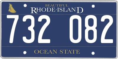 RI license plate 732082
