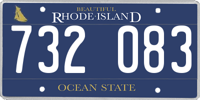 RI license plate 732083