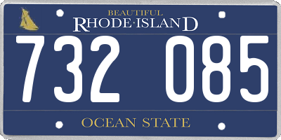 RI license plate 732085