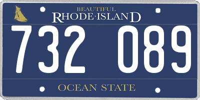 RI license plate 732089