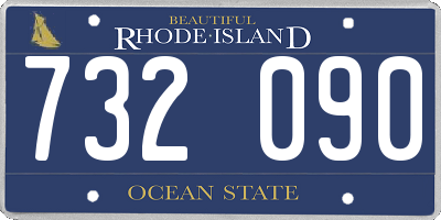 RI license plate 732090