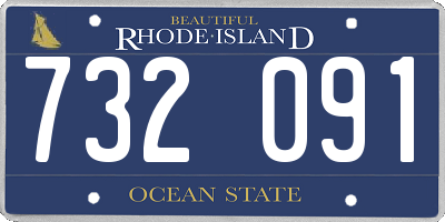 RI license plate 732091
