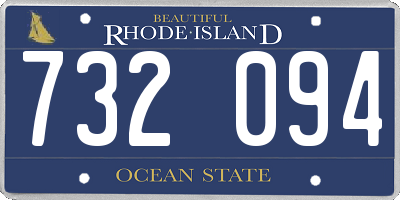 RI license plate 732094