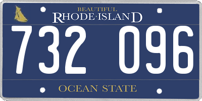 RI license plate 732096