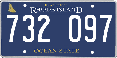 RI license plate 732097