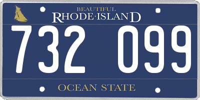 RI license plate 732099