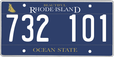 RI license plate 732101