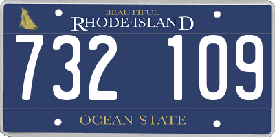 RI license plate 732109