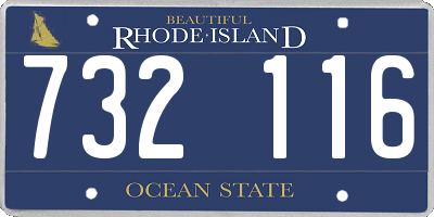 RI license plate 732116