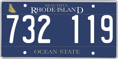 RI license plate 732119