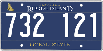 RI license plate 732121
