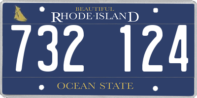 RI license plate 732124