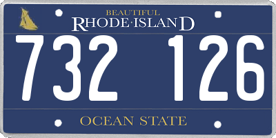 RI license plate 732126