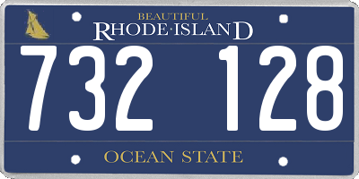 RI license plate 732128