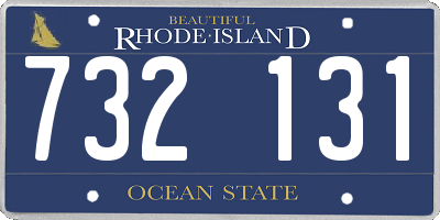 RI license plate 732131