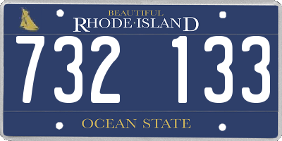 RI license plate 732133