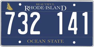 RI license plate 732141