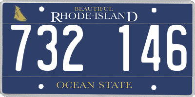 RI license plate 732146