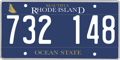 RI license plate 732148