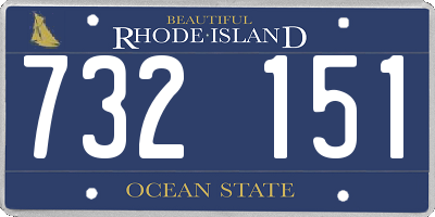 RI license plate 732151