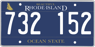RI license plate 732152