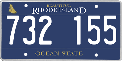 RI license plate 732155