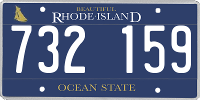 RI license plate 732159