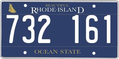 RI license plate 732161