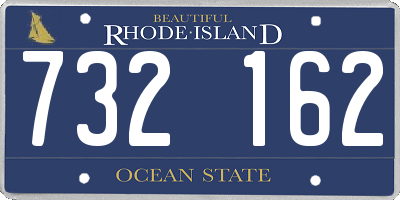 RI license plate 732162