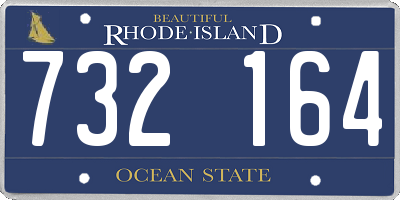 RI license plate 732164