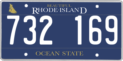 RI license plate 732169