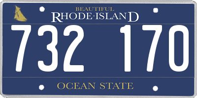 RI license plate 732170