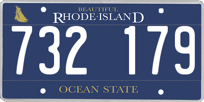 RI license plate 732179