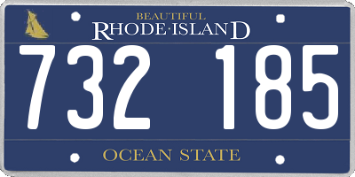 RI license plate 732185