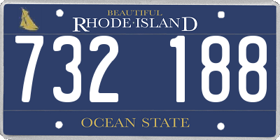 RI license plate 732188