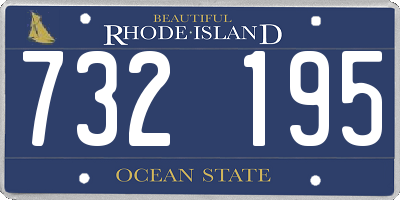 RI license plate 732195